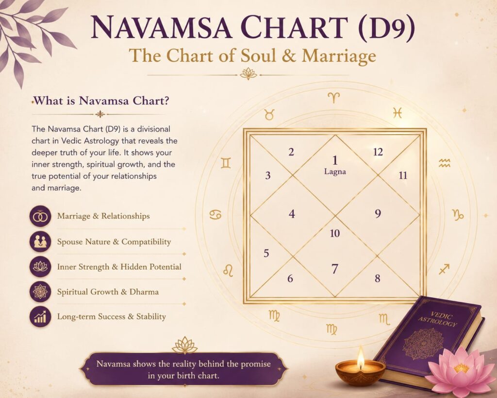 Navamsa Chart D9 in Vedic Astrology